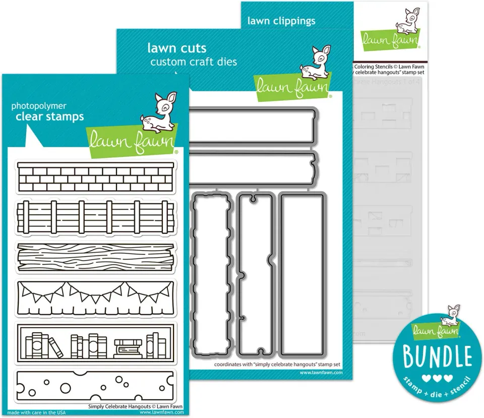 Lawn Fawn Simply Celebrate Hangouts Bundle Party