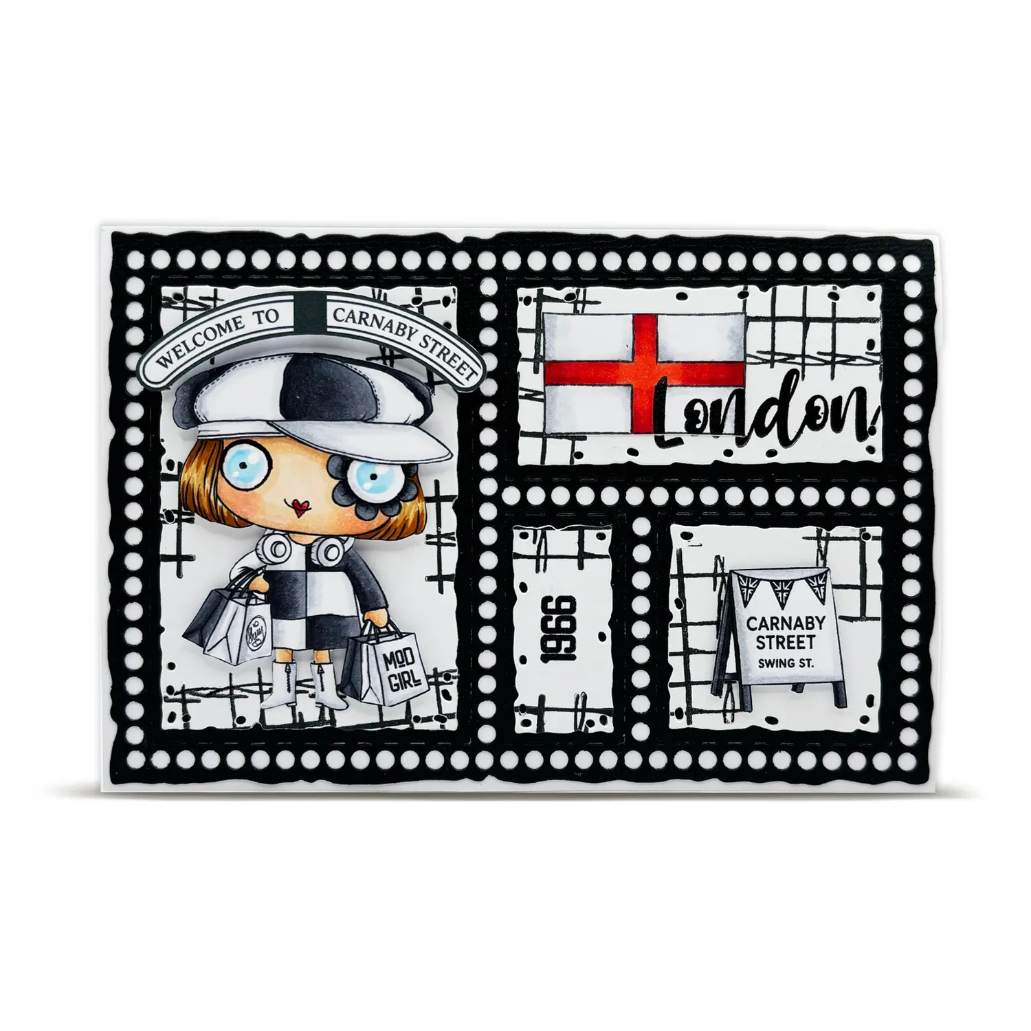 AALL and Create A7 TP-1324 Carnaby Street Stempelset 5 Stempel klar