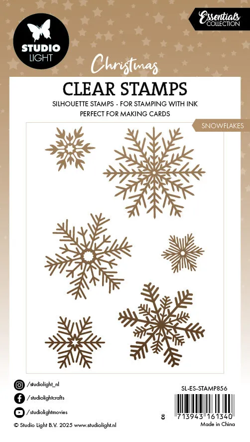 Studio Light Essentials Snowflakes Clear Stempel Schneeflocken
