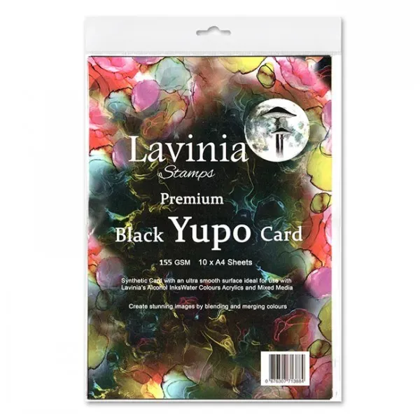 Lavinia-Stamps Yupo Card A4 Papier Schwarz
