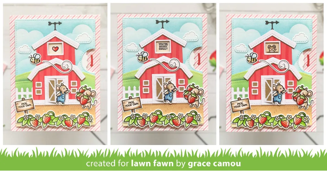Lawn Fawn Reveal Wheel Build-a-Barn Stanzschablonen Scheune