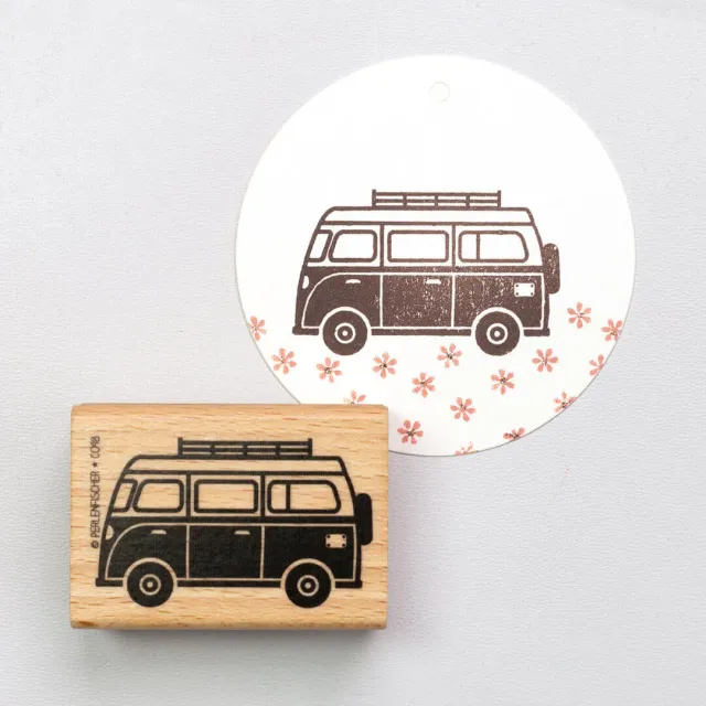 Perlenfischer Bus Stempel 32x50 mm Bulli Van