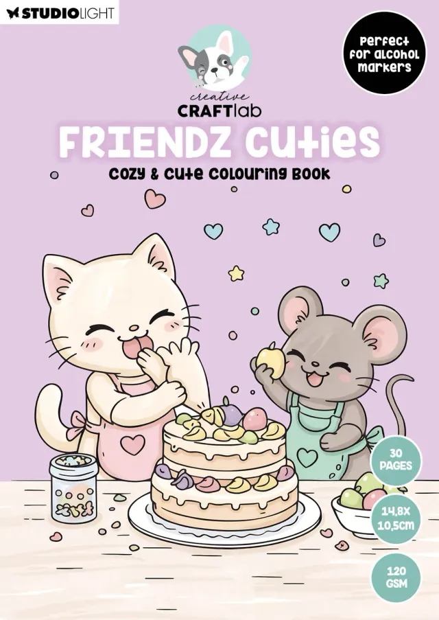 StudioLight Creative Craftlab Friendz cuties Malbuch 30 Blatt