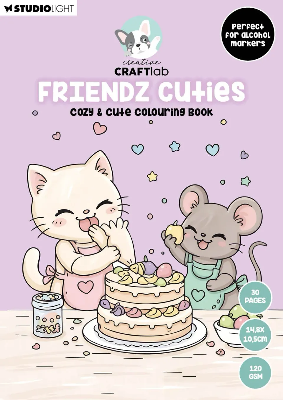 StudioLight Creative Craftlab Friendz cuties Malbuch 30 Blatt