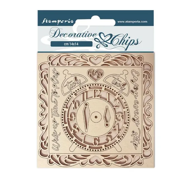 Stamperia DayDream Chipboard Stanzteile 14x14 Uhr
