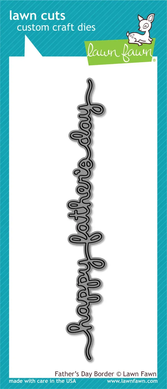Lawn Fawn Lawn Cuts Father's Day Border Stanzschablone Vatertag