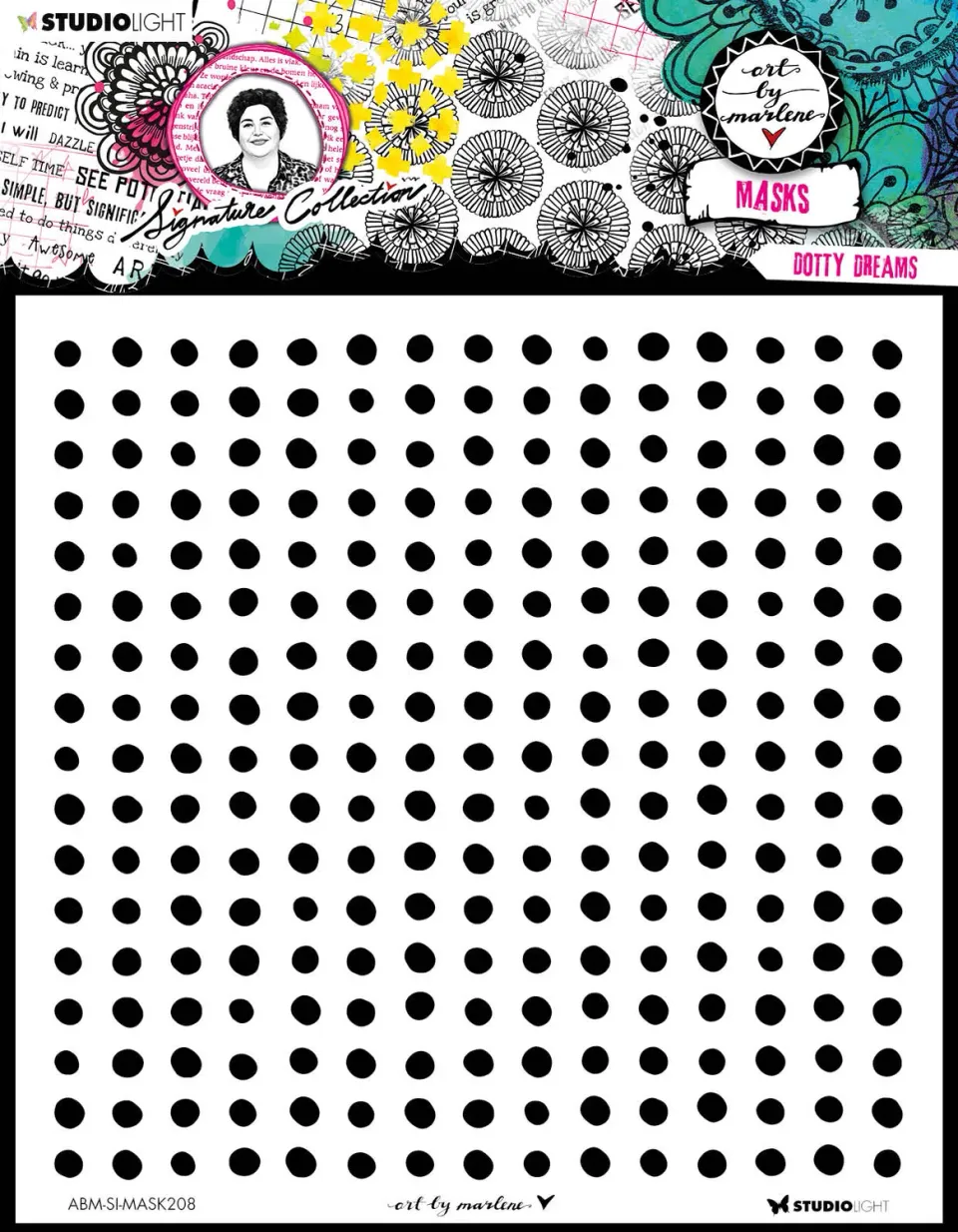 Art by Marlene Signature Dotty Dreams Schablone Mask