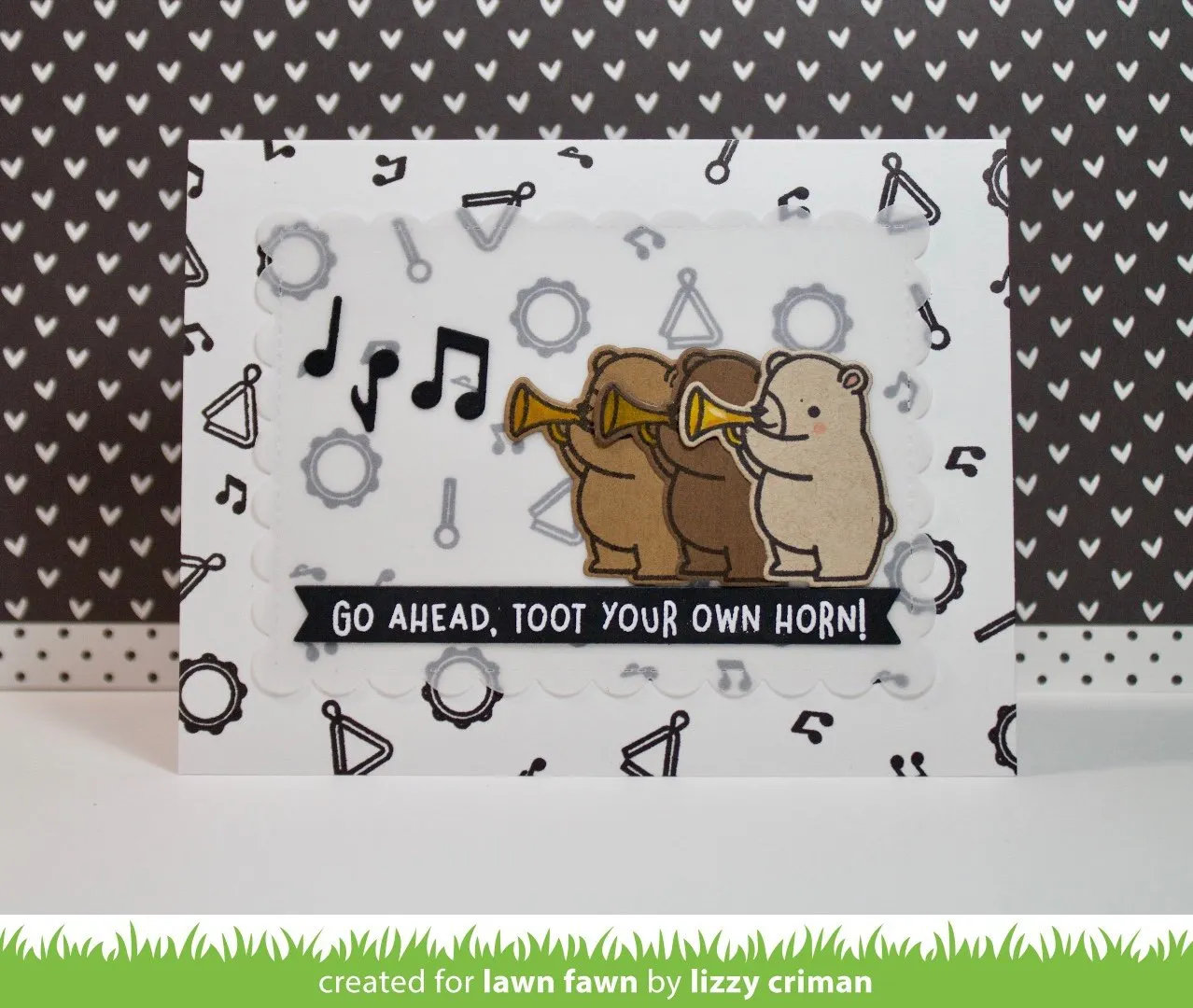 Lawn Fawn Lawn Cuts Little Music Notes Stanzschablonen Noten