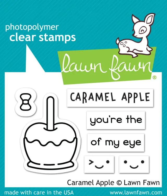 Lawn Fawn Caramel Apple Clear Stamps Stempelset Mini