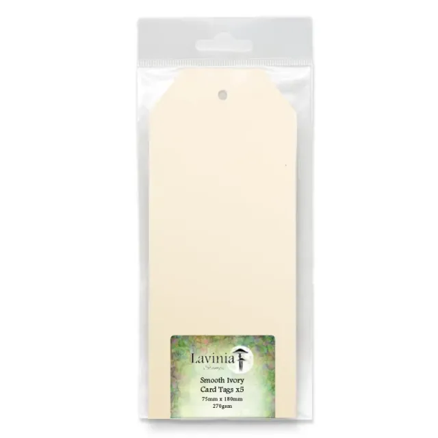 Lavinia Stamps Tags Elfenbein 75x180mm glatt