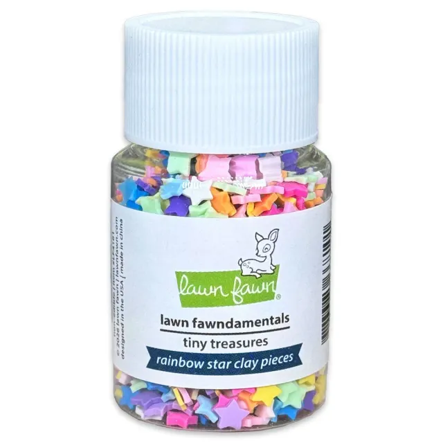 Lawn Fawn Rainbow Star Streuteile aus Clay