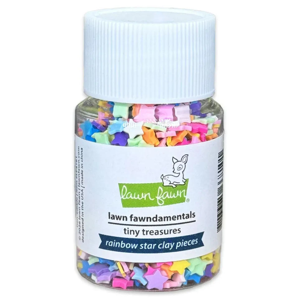 Lawn Fawn Rainbow Star Streuteile aus Clay