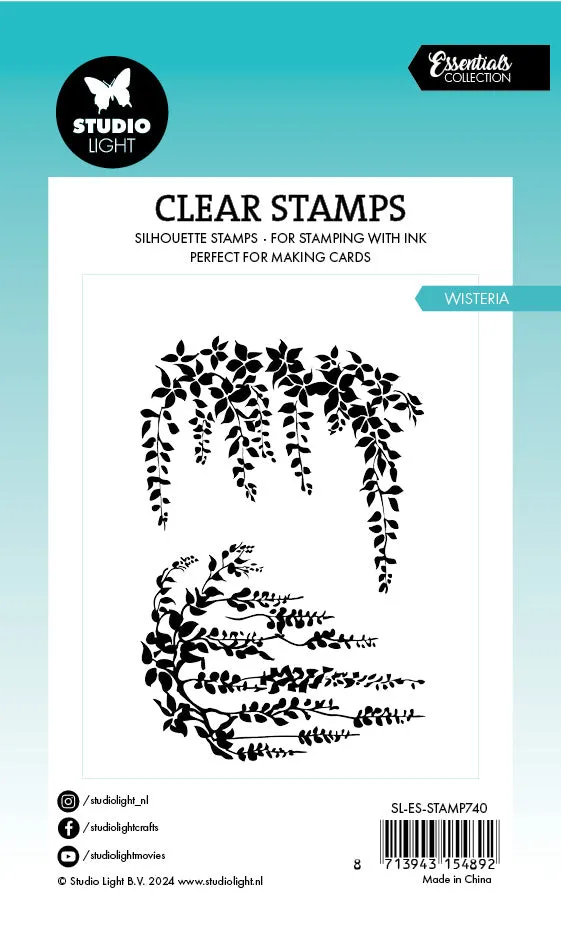 StudioLight Essentials Clear Stempel Wisteria Blumen