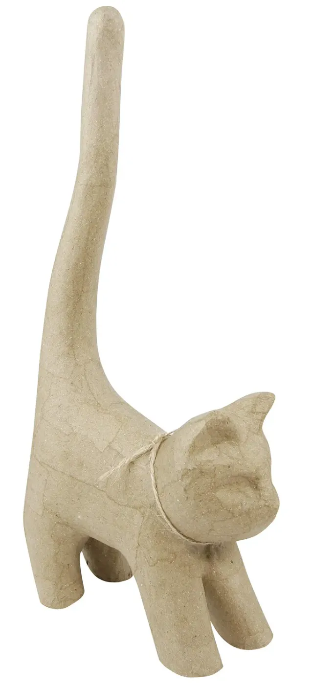 décopatch AP129O Pappmaché-Katze XS 16,5 cm 1 Stück
