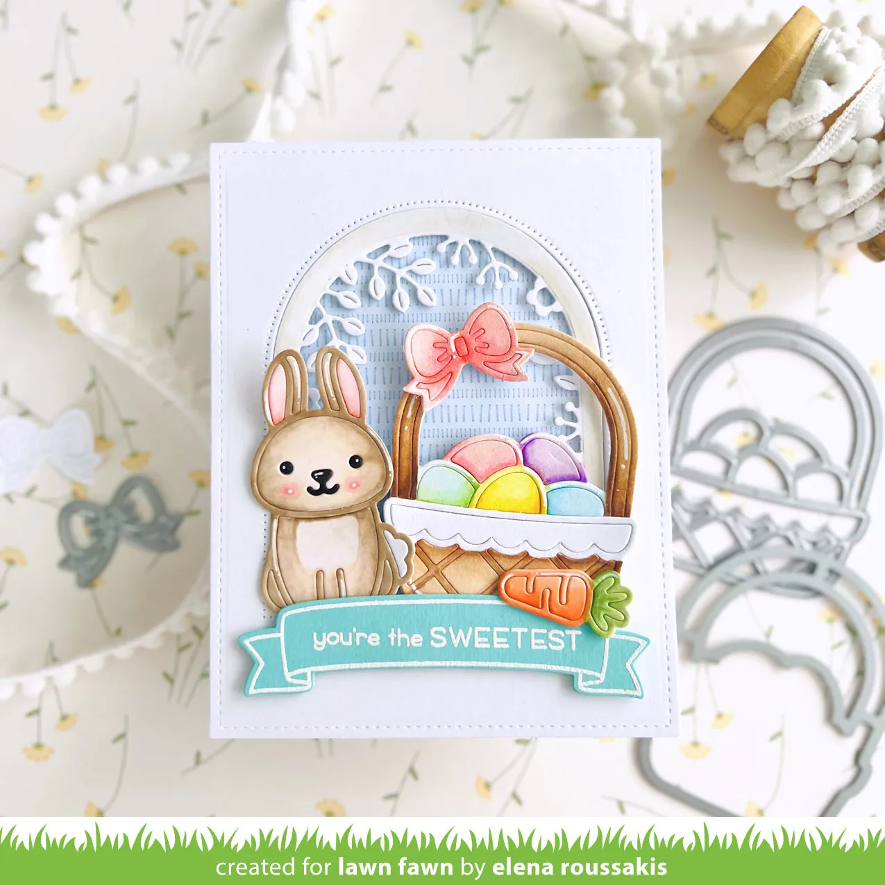 Lawn Fawn Eggcellent Easter Basket Stanzschablonen Ostern