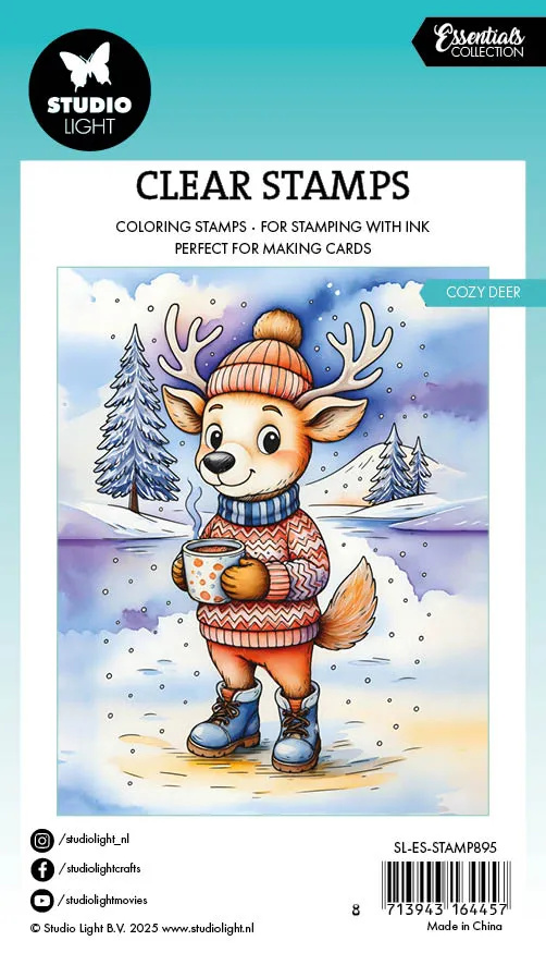 StudioLight Essentials Cozy Deer Clear Stamp