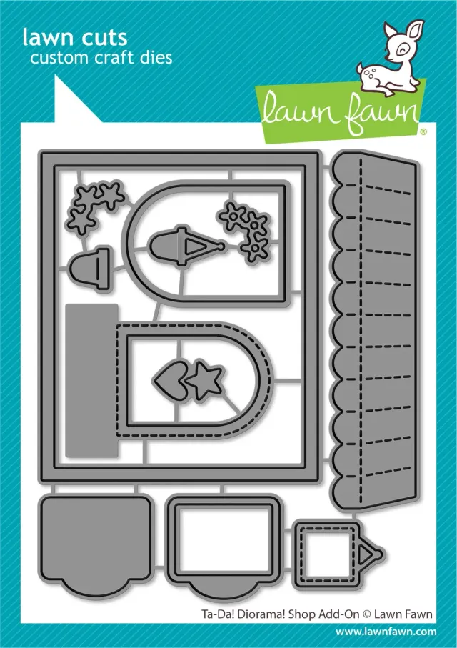 Lawn Fawn Lawn Cuts Ta-Da Diorama Shop Add-On Stanzschablonen