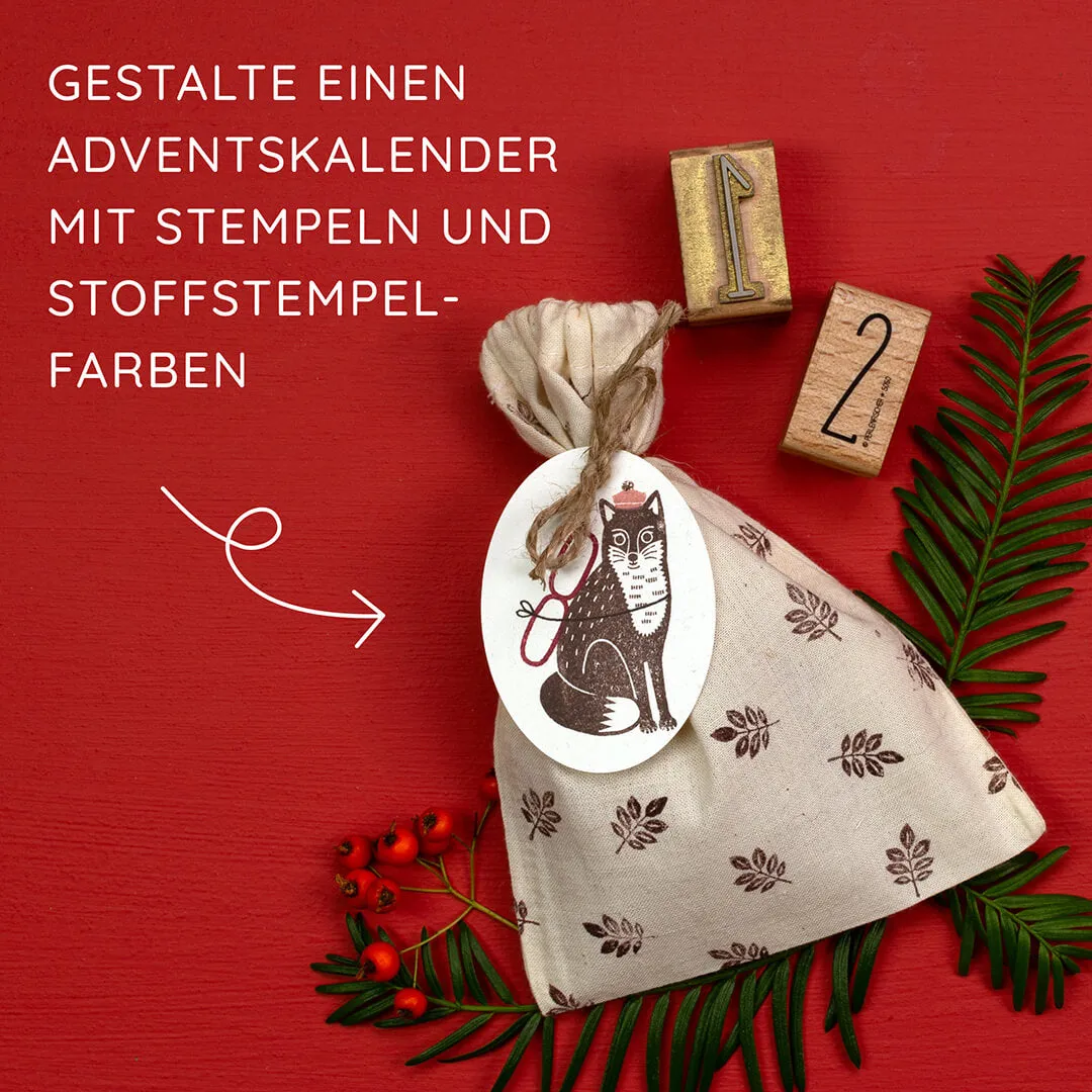 Perlenfischer Walnut Leaf Stempel 16 x 10 mm Blatt