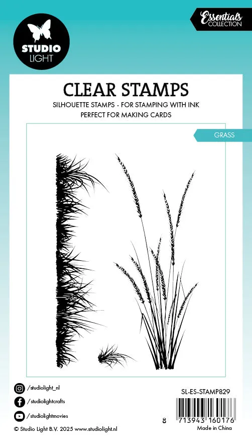 Studio Light Essentials Grass Clear Stamp Gras Hintergrund