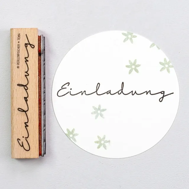 Perlenfischer Einladung 3 Stempel für Hochzeitseinladung
