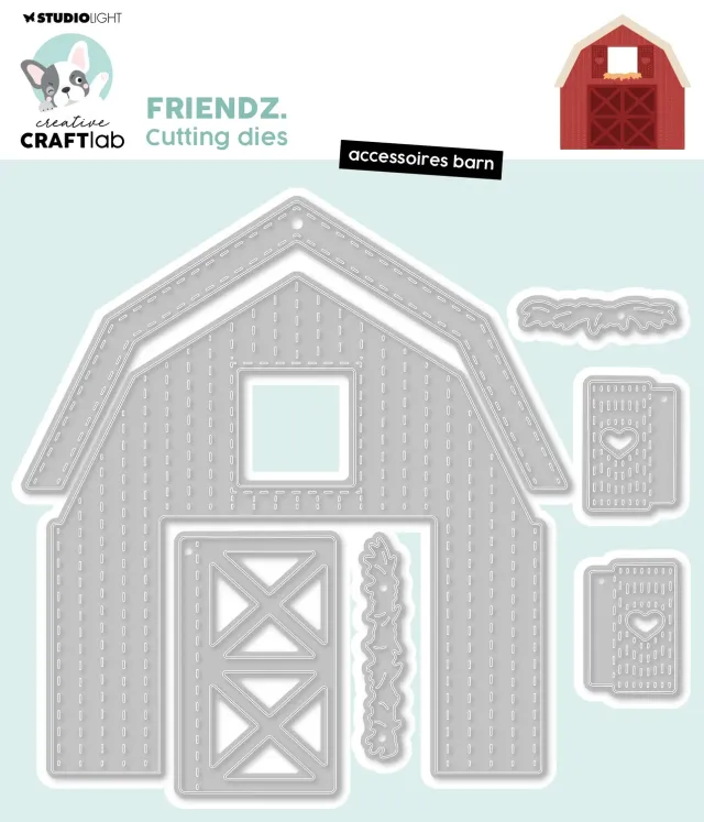 StudioLight Creative Craftlab Friendz Accessoires barn Stanzschablone
