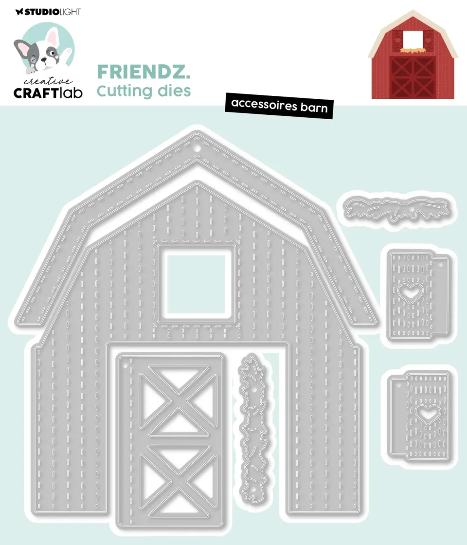 StudioLight Creative Craftlab Friendz Accessoires barn Stanzschablone