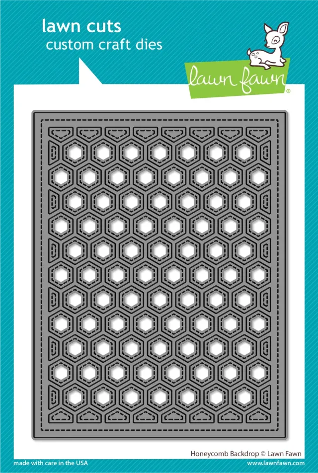 Lawn Fawn Lawn Cuts Honeycomb Backdrop Stanze Waben 4,25x5,5