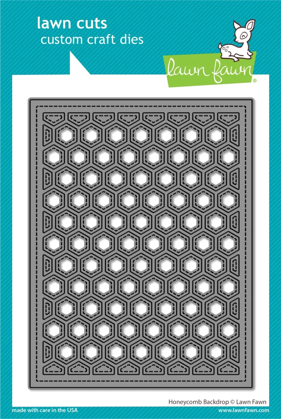 Lawn Fawn Lawn Cuts Honeycomb Backdrop Stanze Waben 4,25x5,5