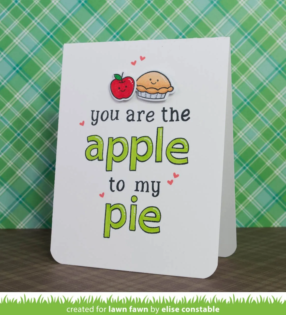 Lawn Fawn Thanks a Bushel Clear Stamps Apfelmotiv